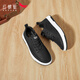 Red Dragonfly Casual Board Shoes Spring Fashion Fashion Fashion Simple Work Shoes zapatos planos WTA14117 Negro 40
