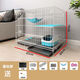 Jiayi Cat cage household indoor foldable double-layer three-layer four-layer with toilet integrated large space free flagship model [Selected + Cat litter box + Cat litter shovel] Small single-layer [50*30*40] Naked cage only cage