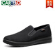 Cartelo Altes Peking-Stoffschuhe Männer atmungsaktiven mittleren und älteren Vaters Schuhen lässige Weiche Sohle Schuhe Hotel Schwarze Arbeitsschuhe Anti-Rutsch 9922 wasserdichte Baumwollschuhe Schwarz 39 Standardcode
