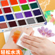 Peinture de doigt de couleur inverse pigment avec une plaque d'impression à empreinte à main multi-couleurs