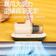 AUX Wireless Mite Remover Home Handheld Small Bed Vacuum Cleaner Bed High Suction Bacteria Remover Dust Collector Beat AXC-11DC59B Coconut Milk White + 3 Filter Elements