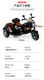 Parkic electric motorcycle children's four-wheel tricycle large baby double can sit toy children's car twins blue-12.7A battery-hard seat-ordinary wheel-foot throttle