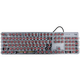 罗技（Logitech）K845机械键盘 有线键盘 游戏办公键盘电竞 青茶红轴键盘电脑笔记本背光DIY键帽 全尺寸104键 K845龙华红轴+冰块白透明键帽