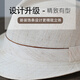 King of Hats, high-end natural pure hemp hat for men, British gentleman hat, summer sun visor, linen ramie straw hat, middle-aged and elderly hat, off-white 100% natural ramie, adjustable to increase (60-61)CM