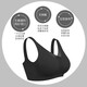 DIYIMA (DIYIMA) breast bra, special breast breast lingerie breast pad for postoperative breasts, women's fake breast bra [clearance] Black 2XL (40)