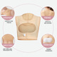 Aolan Shang Fugui bag of auxiliary breasts for the first phase of the special elastic body shaping suit without liposuction and liposuction. Back compression tights. Skin color L
