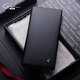 SaTCHI wallet men's long leather 2024 new men's wallet cowhide young master's genuine trendy handbag men's gift black - authentic_exquisite gift box
