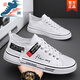 Changxiang Huili Herrenschuhe im Sommer und Herbst vielseitige Studenten klassische Stoffschuhe Sport und lässige Leinwandschuhe für Teenager Weiche Sohle flache Schuhe für Männer schwarz 39
