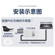 视明通 标准POE分离器室外防水 国标48V转12V poe转换器供电模块网络监控摄像机