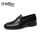 Goldlion Men's Shoes Fashion Hollow Dethastress Leather Shoes Plunging Sandals.