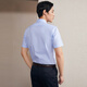 YOUNGOR short-sleeved shirt men's plain DP no-iron shirt cotton fabric comfortable breathable anti-wrinkle new product VSDP170011IFA light blue 40 YOUNGOR short-sleeved shirt men's plain DP no-iron shirt cotton fabric comfortable breathable anti-wrinkle new product VSDP170011IFA light blue 40
