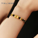 
Xie Ruilin (TSL) gold cute pet Pixiu transport jewelry 3D hard gold hand jewelry XJ698-YQ719 Valentine's Day XJ698 (about 0.7g)