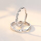 Mansheng Mobius couple ring, a pair of long-distance love rings, adjustable birthday 520 Valentine's Day gift for girlfriend, couple, exquisite gift box