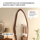 Feiwang Tengda mittelalterlicher Ganzkörperspiegel Haushaltswandmontierter Spiegel Girls Schlafzimmer Hochauflösende Wandmontierte Spiegel Internet Promi-Garderobe Spiegel Walnuss Farbe