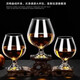 Glass brandy cup thickened glass foreign wine glass household European creative short wine glass 250ml brandy foreign wine glass 4 pieces
