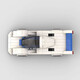 BRETEUIL building block assembly small pellet car adult sports car model ornament children toys plug in car Mazda 757