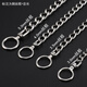 Wanle dog chain stainless steel P chain collar dog collar metal dog chain medium and large dog collar collar collar anti-bite
