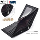 Siete lobos Wolf Wallet Mener Cabeal Cabeal Licencia de conducir de cuero Genuina Licencia de conducir Motor Vehículo Licencia de conductor de motor Engrasado Modelo horizontal engrosado con cremallera con cremallera