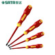 SATA Tools 61322 61321 T series two-color handle magnetically insulated screwdriver screwdriver 2.5x75MM 61321