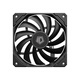 ID-COOLING12CM薄扇 12015无光机箱风扇黑色 超薄15mm规格 适用ITX下压式电脑散热器改装 TF-12015-K
