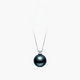 Muqin 18k gold seawater black pearl chain brand Yiwanyuan versatile pearl pendant is a gift for girlfriend about 10-10 jewelry