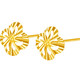 Liuguifu Jewelry K gold earrings Xiaoxingyu yellow 18k gold earrings women's fashion earrings EK0200084 about 0.09g
