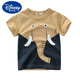 Disney Children's Kurzärärmelte T-Shirt reines Baumwoll 2025 Sommer Neues Jungen Kleidung Baby runder Hals kleiner und mittelgroße Kinder-Cartoon-Top Trendy kurzärmelig 9740 Auto Wasser Blau 120