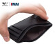 Sieben Wölfe Ultra-Thin-Karten-Bag Herren Mini tragbares multifunktionales echtes Lederkarten Laden Cowhide Card Bag Geburtstag Geschenk für Freund vertikal Schwarz