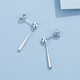 TTMIXPT950 platinum earrings for women, high-end, simple, tassel, versatile platinum earrings, slimming face, 3.1-3.3g