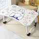Zhuobo bed computer table folding table bed table desk student dormitory study table CZ01 round leg card slot cup holder