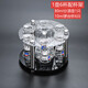 Household wine set white wine glass spirit glass crystal wine dispenser 10ML small wine cup cup holder seven-piece set 150ml pot 6 pieces + 6 Moutai cups + cup holder