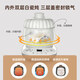 Bear bird's nest stew pot electric stew pot electric stew pot stew pot water-proof stew pot ceramic mini soup pot health pot full ceramic triple lid water lock 0.6L DDZ-B06R1