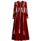 Girls Hanfu Children's New Year's Saludings Ropa de otoño e invierno, además de Velvet, ropa de Año Nuevo, de invierno, estilo chino con estilo de dinastía 9855 rojo 150 cm