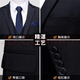 Kaduton Suit Suit Men's Business Slim Suit Men's Work Professional Formal Wear Men's Groomsmen Clothing Groom's Wedding Dress Gray Suit+Pants+Shirt+Leather Shoes L 105-115Jin Jin equals 0.5 kg + 6 gifts
