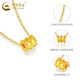 China Gold (China Gold) Gold Pendant Fomen Foot Foot Gold Gold Slim Taist Collier Pendre d'anniversaire Gift pour la journée Girlfaren Wife Profiter's Day [aujourd'hui / le lendemain] Slim Taist Pendant environ 0,1 g [Give Silver Chain]