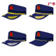 Huili's custom-made uniform hat fire training hat winter flame blue summer firefighter training hat rescue firefighting full-time hat 55