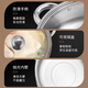 BSITN soup pot with steamer 28cm single layer stew steamer one layer thickened stainless steel gas stove induction cooker universal 2412