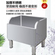 Huili custom-made stainless steel mop pool commercial household rectangular wash mop pool school outdoor balcony large sink 201 length 450 width 410 (leg height 15)