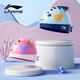 Li Ning (LI-NING) children's swimming cap cute cartoon printed silicone swimming cap for boys and girls colorful swimming cap 505 blue