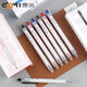 Dongmi Dongmi DM-983 Question brushing music press neutral pen st double-point pen quick-drying water pen pressure reducing small brush jacket ins high-eye students' special question brushing pen exam pen Question brushing music [12 reds]