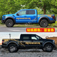 Yilu wei ni is suitable for Ford Raptor car stickers, F-150 pickup truck body stickers, mud dot personalized stickers, original material on both sides, silver gray