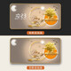 Hanxuan 2025 Nuevo restaurante de decoración de restaurantes Sala de estar electrónica Sala de estar detrás de la pared del radar Pantalla de pared de la pared de la pared Pintura de reloj JD13533 Modelo de pantalla digital 80*40 (Adecuado para restaurantes de aproximadamente 1.2 metros) Crystal Imagen PVC Gold Edge/Plug