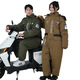 Vercente winter electric bike riding one-piece windshield and cold-proof clothing Russian minus 60 degree military coat women's fishing thick cotton jacket Army green Comes with storage bag + cold-proof gloves L 160 Height 155-165 Weight 130 Jin Jin is equal to 0.5 kg within