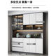 XMSJ2024新款餐边柜一体靠墙现代简约客厅储物展示柜轻奢餐厅酒柜 主图款 款140*40*220包安装