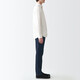 Pantalones delgados de mezclilla de mezclilla de mezclilla de hombres de Muji