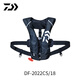 DAIWA 23 new inflatable buoyancy vest/waist bag, automatic inflatable portable life jacket, Luya fishing clothing, black rice color-vest style, one size fits all