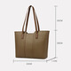 Kangaroo Birthday Genuine Leather Women's Bag 2025 New Large Capacity for Mom Fashionable Shoulder Crossbody Large Bag Soft Leather Tote Bag Khaki (Gift Box + Hand Bag Card Bag) Large Bag (Length 33-Thickness 11-Height 28 cm)
