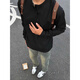 Digada American Henry Neck Waffle Waffle Sweatshirt Men's Men's Spring and Automne and Winter Plus Fleece Underpants T-shirt long à manches longues décontractées