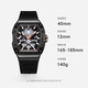 Bugatti (bonest gatti) montre un cadeau d'anniversaire pour le petit ami allemand entièrement automatique creux mécanique montre imperméable du canon luminescent