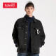 Baleno denim jacket men's jacket men's trendy loose denim jacket 88C1DK denim black M